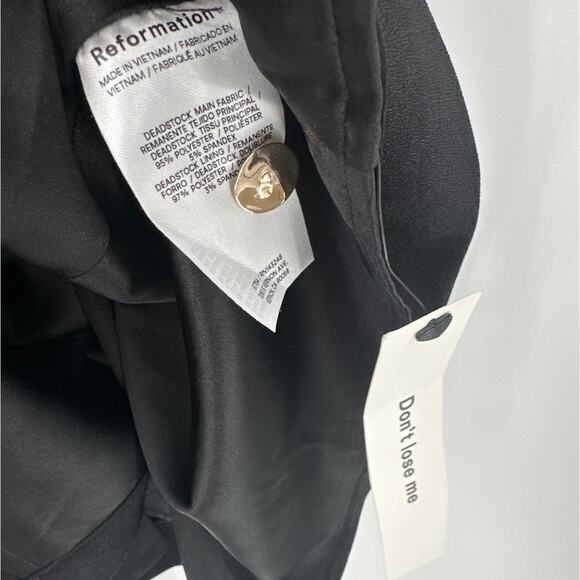 Reformation Women's Pitch Black Andi Low Rise Maxi Skirt Size 0 - Picture 7 of 9